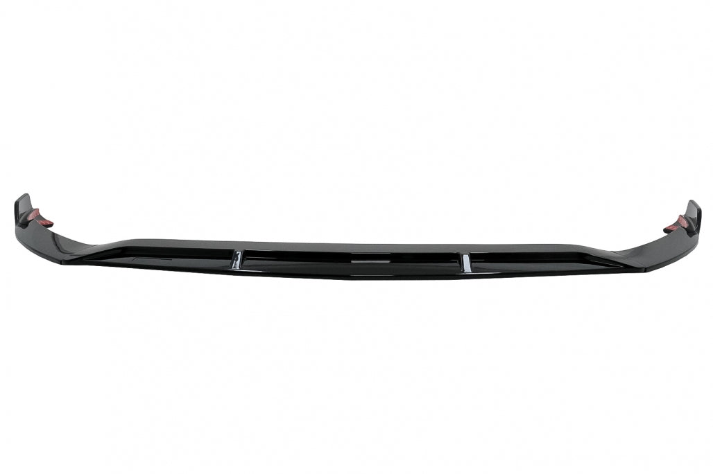 Front Bumper Spoiler Lip Piano Black for Mercedes A-Class W177 V177 Sport Line (2018–2022)