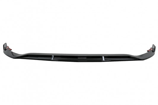 Front Bumper Spoiler Lip Piano Black for Mercedes A-Class W177 V177 Sport Line (2018–2022)