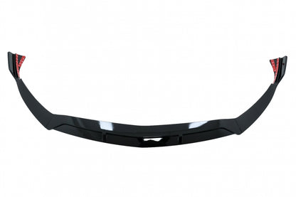 Front Bumper Spoiler Lip Piano Black for Mercedes A-Class W177 V177 Sport Line (2018–2022)