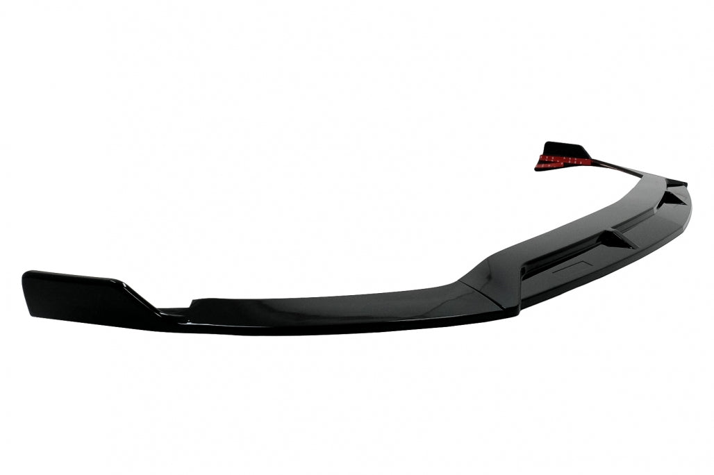 Front Bumper Spoiler Lip Piano Black for Mercedes A-Class W177 V177 Sport Line (2018–2022)