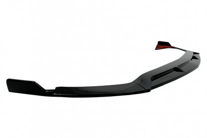 Front Bumper Spoiler Lip Piano Black for Mercedes A-Class W177 V177 Sport Line (2018–2022)