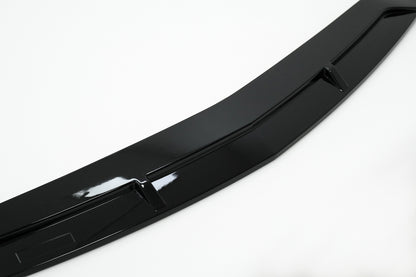 Front Bumper Spoiler Lip Piano Black for Mercedes A-Class W177 V177 Sport Line (2018–2022)