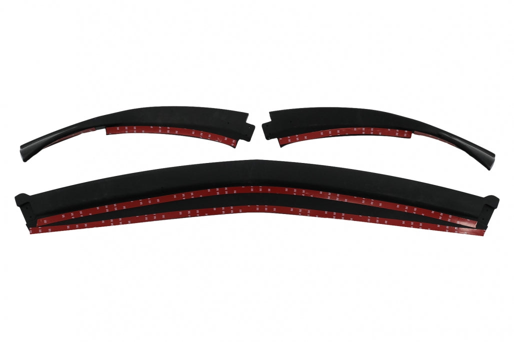 Front Bumper Spoiler Lip Piano Black for Mercedes A-Class W177 V177 Sport Line (2018–2022)