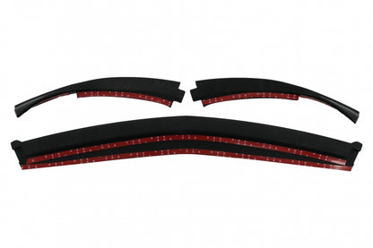 Front Bumper Spoiler Lip Piano Black for Mercedes A-Class W177 V177 Sport Line (2018–2022)
