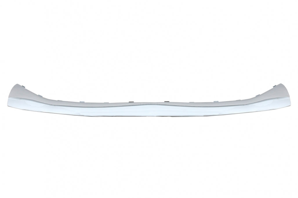 Front Bumper Spoiler Lip Upper Plate Chrome for Mercedes S-Class W222 (2013-up) S65 Design