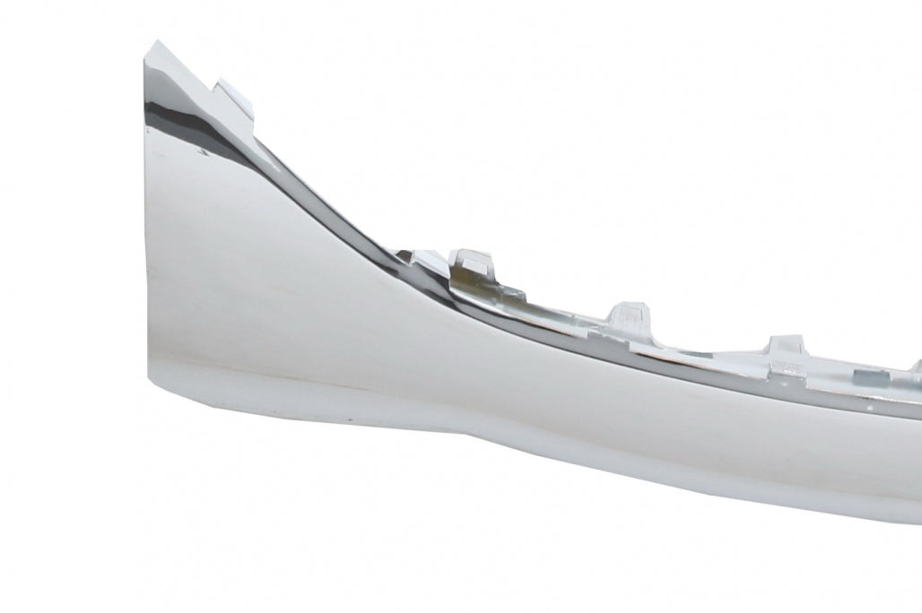 Front Bumper Spoiler Lip Upper Plate Chrome for Mercedes S-Class W222 (2013-up) S65 Design