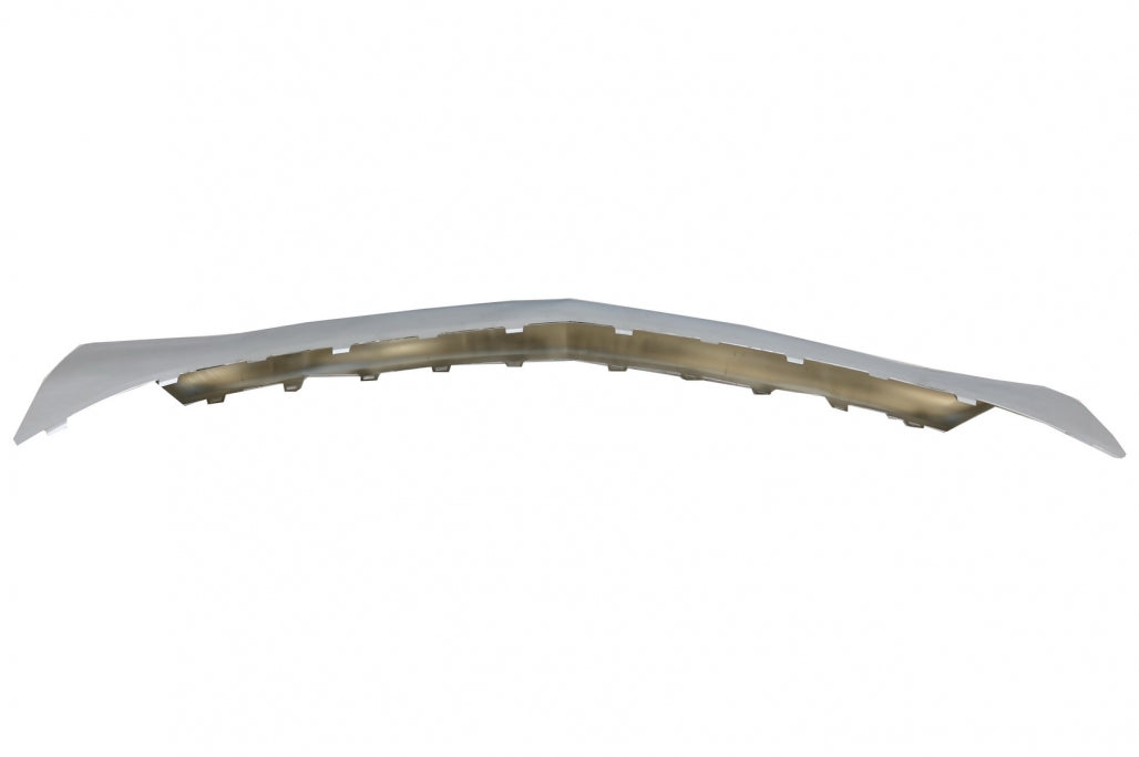 Front Bumper Spoiler Lip Upper Plate Chrome for Mercedes S-Class W222 (2013-up) S65 Design