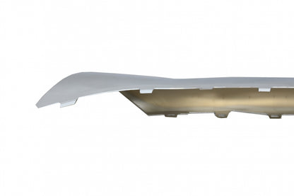 Front Bumper Spoiler Lip Upper Plate Chrome for Mercedes S-Class W222 (2013-up) S65 Design