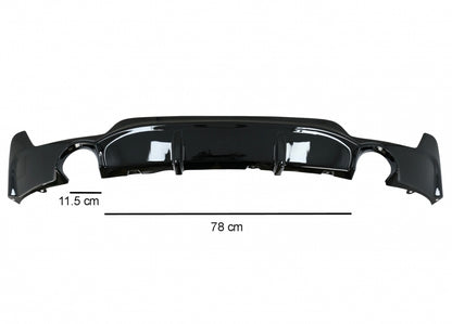 Front Bumper Spoiler Lip & Rear Diffuser Twin Single Outlet M-Performance for BMW 4 Series F32 F33 F36 (2013–2019)