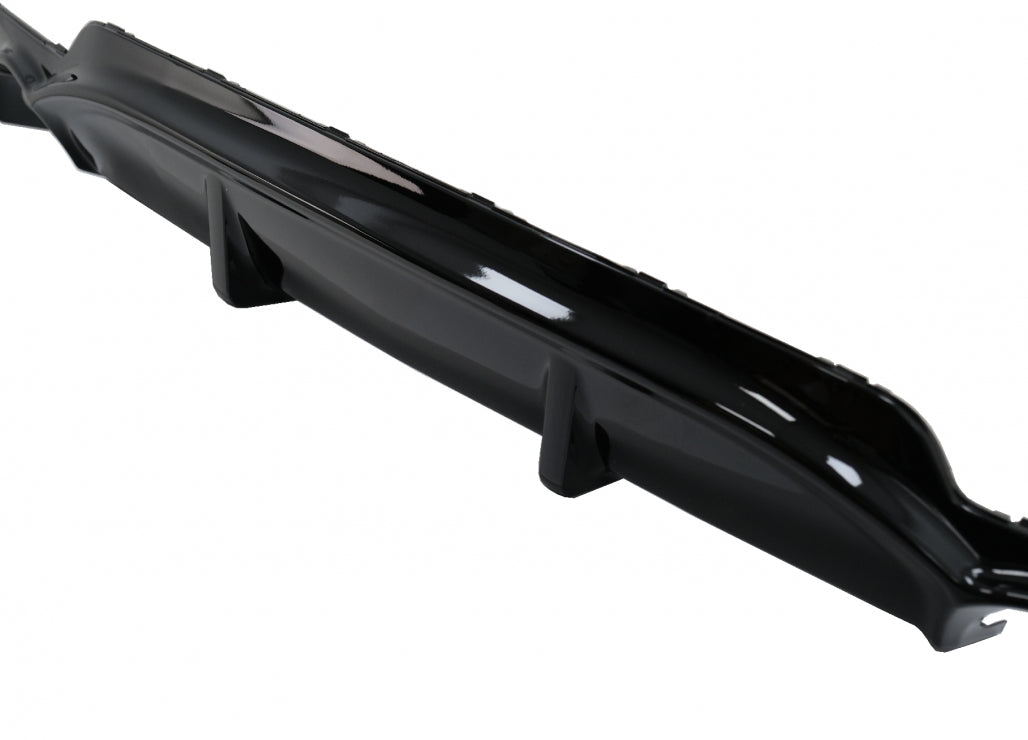 Front Bumper Spoiler Lip & Rear Diffuser Twin Single Outlet M-Performance for BMW 4 Series F32 F33 F36 (2013–2019)