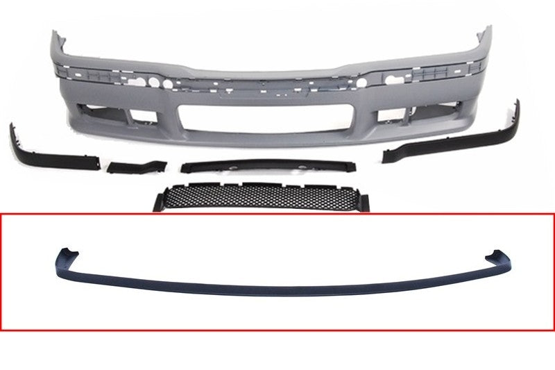 Front Bumper Spoiler M3 Design for BMW 3 Series E36 (1992–1998)