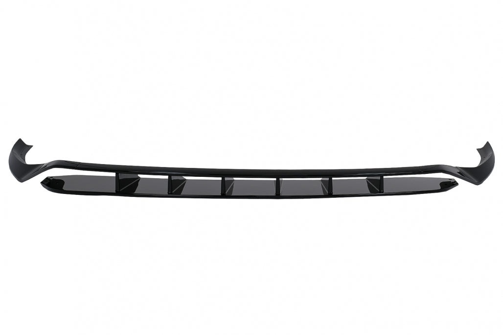 Front Bumper Spoiler for Audi Q8 S-Line (2018–2023) Shiny Black