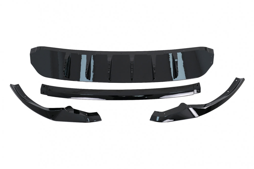 Front Bumper Spoiler for Audi Q8 S-Line (2018–2023) Shiny Black