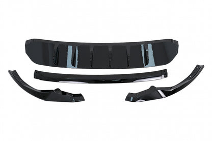 Front Bumper Spoiler for Audi Q8 S-Line (2018–2023) Shiny Black