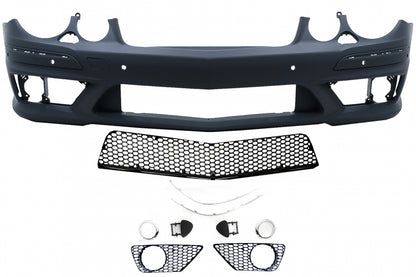 Front Bumper Sport Design without Fog Lights for Mercedes E-Class W211 Facelift (2006–2009)