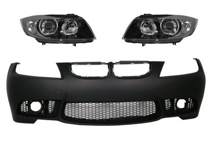 Front Bumper for BMW 3 Series E90 E91 (2004–2008) M3 Style with Angel Eyes Headlights