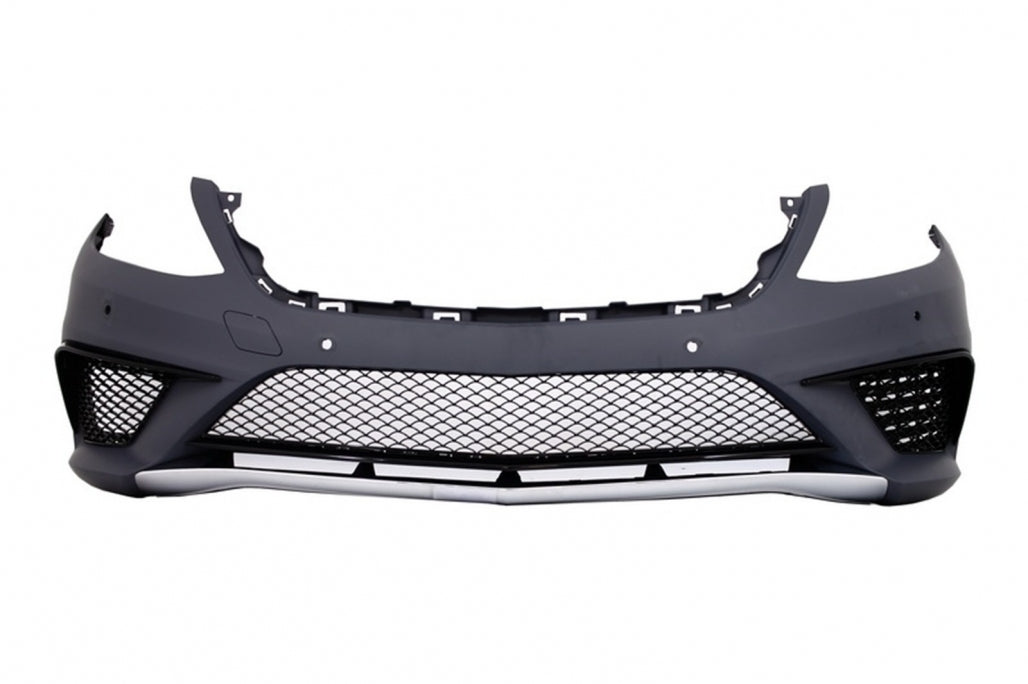 Front Bumper with Black Front Grille S63 Design for Mercedes S-Class W222 (2013–06.2017)