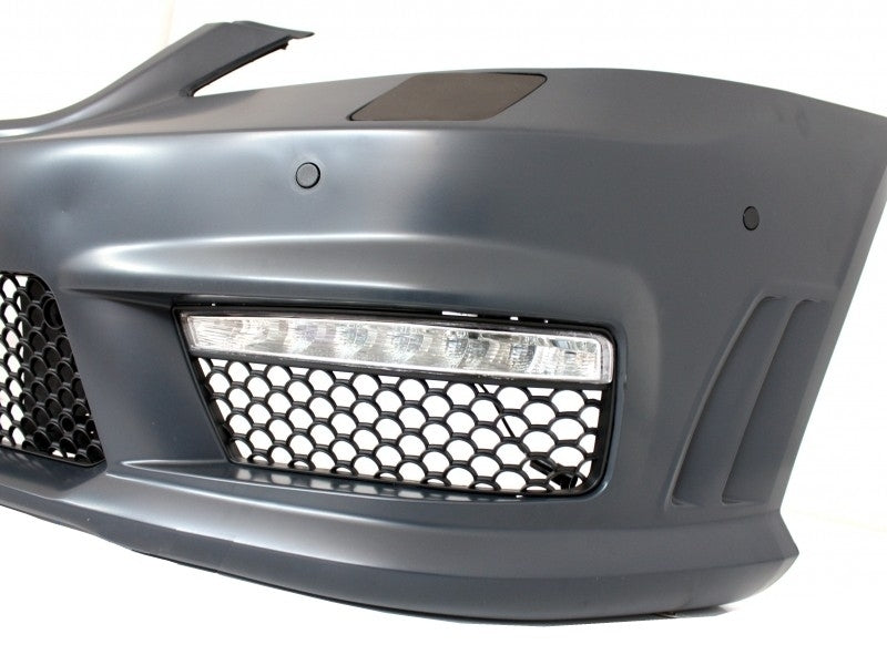 Front Bumper with Central Grille S63 S65 Design for Mercedes S-Class W221 (2005–2012)
