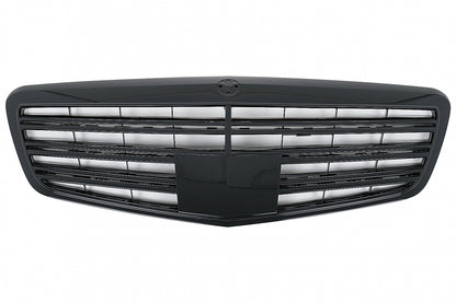 Front Bumper with Facelift Piano Black Grille S63 S65 Design for Mercedes S-Class W221 (2005–2012)