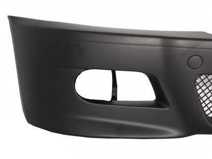Front Bumper with Fog Lights and Double Stripe Kidney Grilles for BMW 3 Series E46 (1998–2004) M3 Look