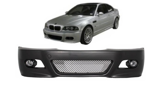 Front Bumper with Fog Lights for BMW 3 Series E46 (1998–2004) M3 Design
