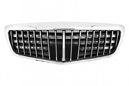 Front Bumper with Single Frame Vertical Grille S63 S65 Design for Mercedes S-Class W221 (2005–2012)
