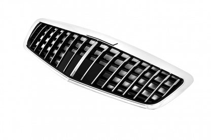 Front Bumper with Single Frame Vertical Grille S63 S65 Design for Mercedes S-Class W221 (2005–2012)