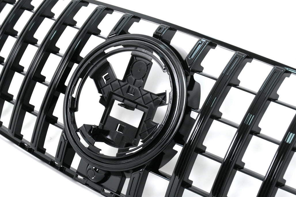 Front Central Grille GT-R Panamericana All Black for Mercedes GLE W167 V167 C167 (2019–06.2023)