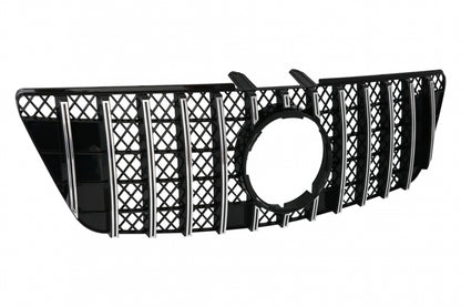 Front Central Grille GT-R Panamericana Black Chrome for Mercedes ML W164 Facelift (2008–2011)