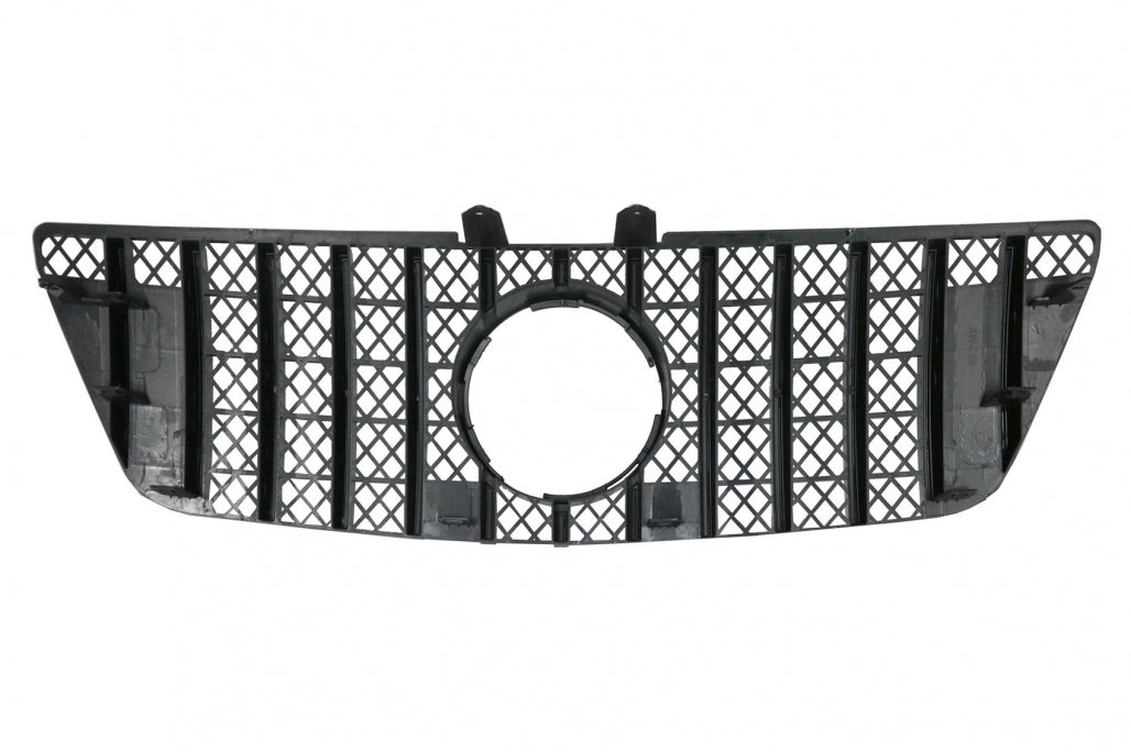 Front Central Grille GT-R Panamericana Black Chrome for Mercedes ML W164 Facelift (2008–2011)