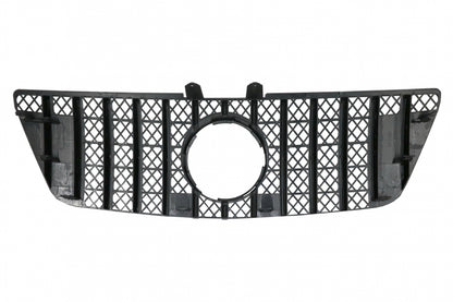 Front Central Grille GT-R Panamericana Black Chrome for Mercedes ML W164 Facelift (2008–2011)