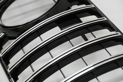 Front Central Grille GTR Design Black Chrome for Mercedes GLS X166 Facelift (2016–2018)