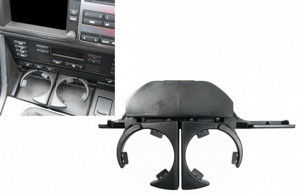 Front Cup Holder Black for BMW 5 Series E39 RHD Sedan Touring (1995–2004)