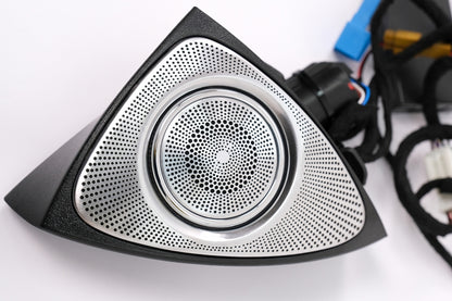Front Door Rotary Tweeters with 3 Color LED for Mercedes C-Class W205 C205 S205 (2014–2018)
