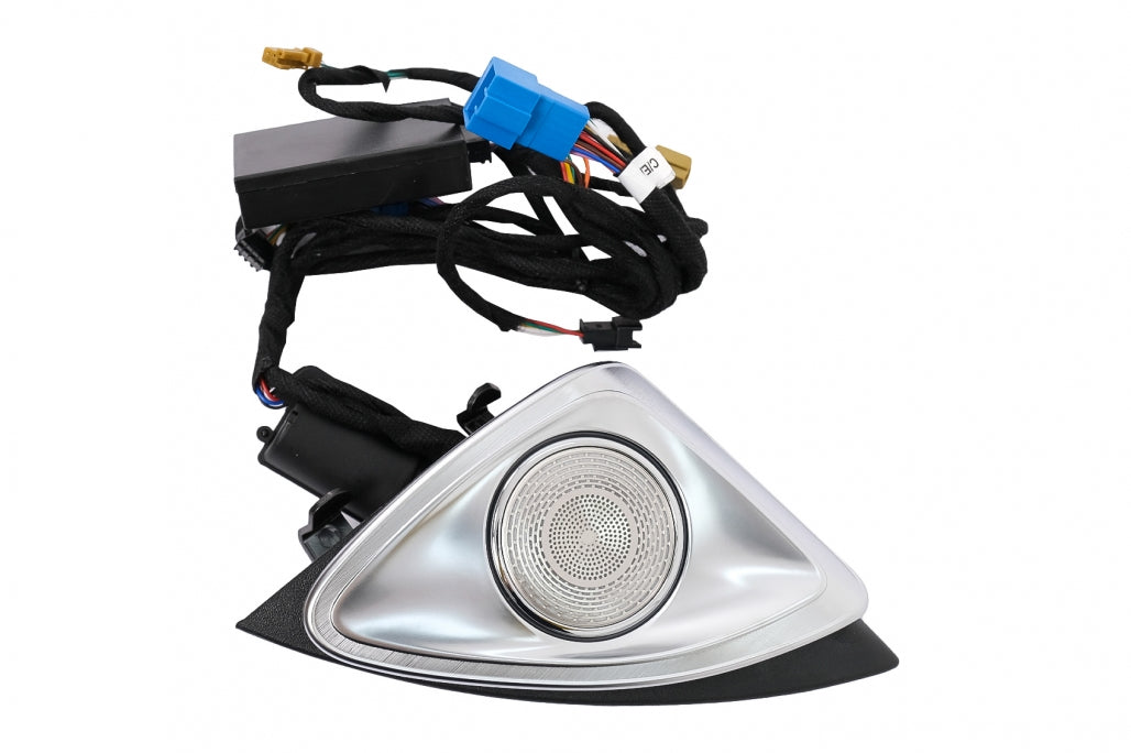 Front Door Rotary Tweeters with LED Ambient Lighting for Mercedes C-Class W205 Facelift (2018–2020)