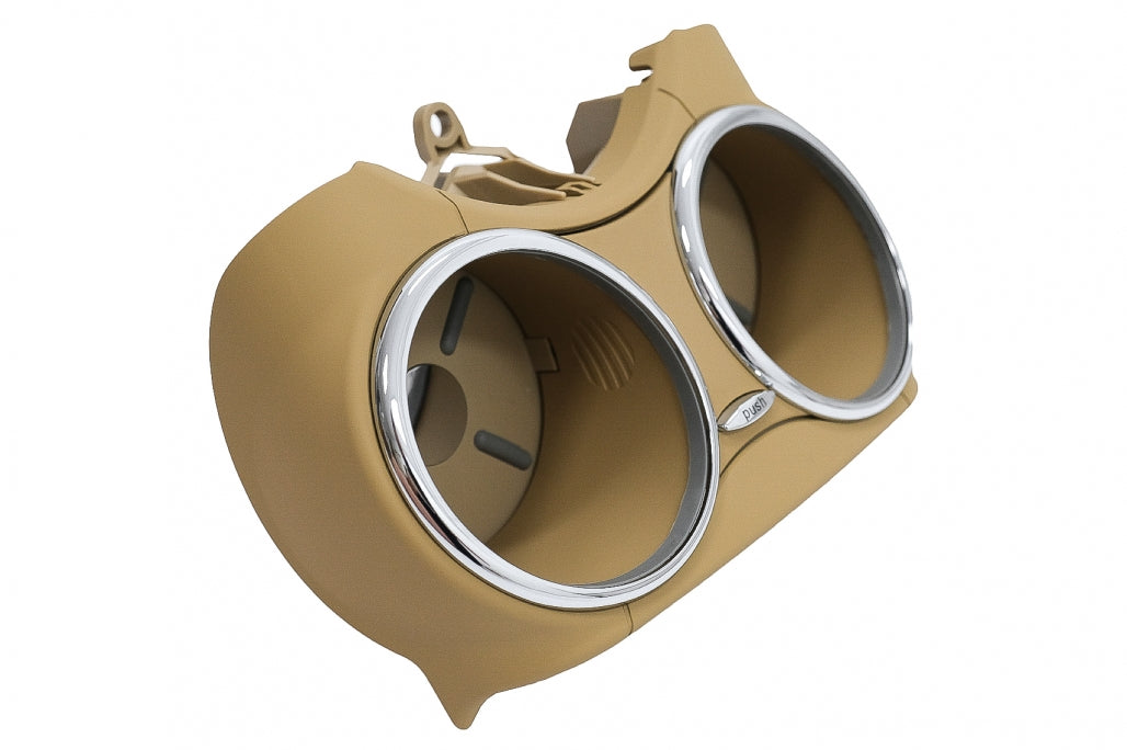 Front Dual Cup Holder Beige for Mercedes CLS W219 (2003–2010)