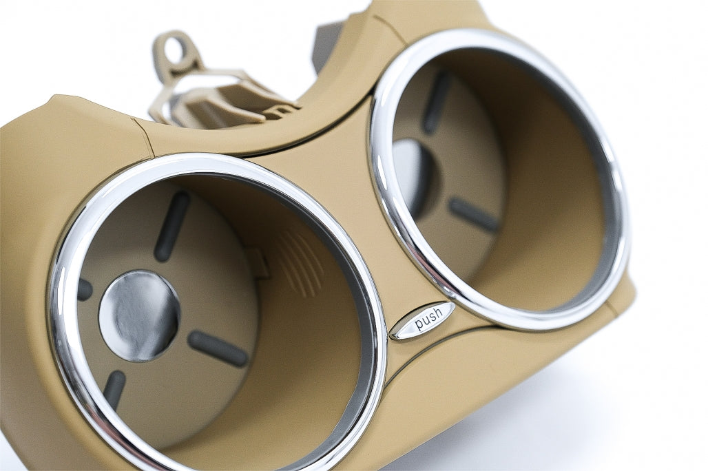 Front Dual Cup Holder Beige for Mercedes CLS W219 (2003–2010)