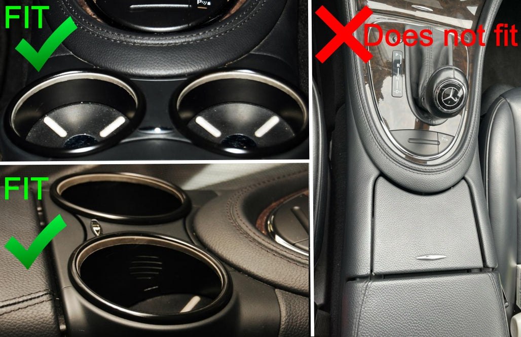 Front Dual Cup Holder Red for Mercedes CLS W219 (2003–2010)