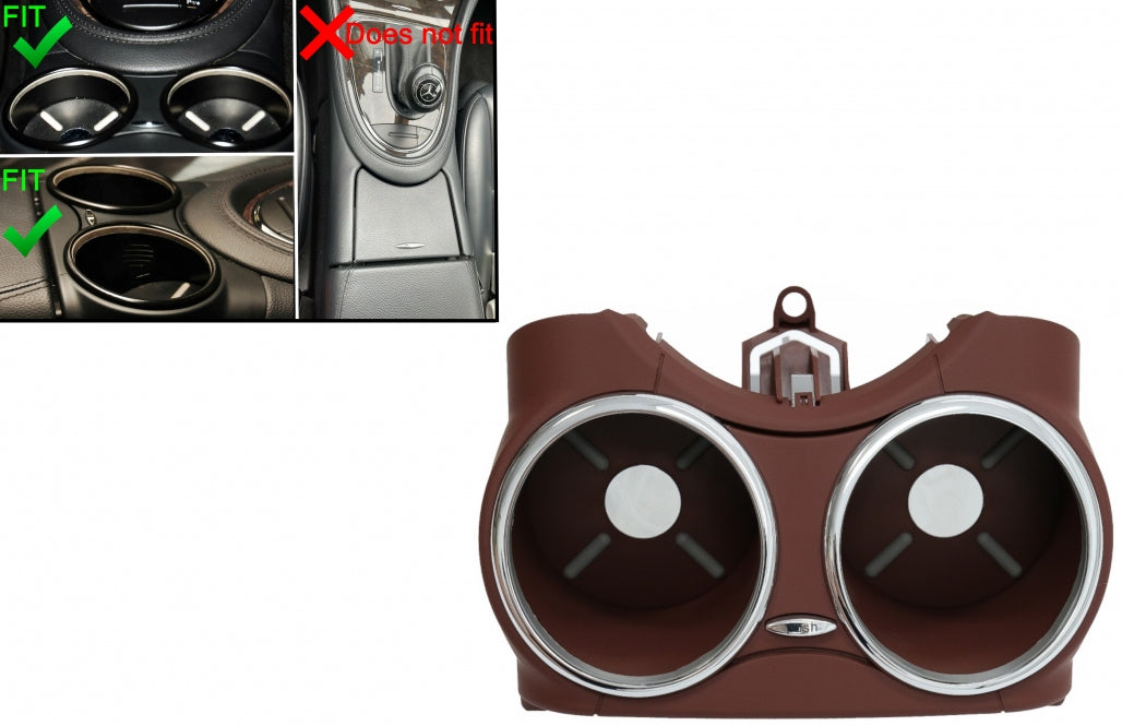 Front Dual Cup Holder Red for Mercedes CLS W219 (2003–2010)