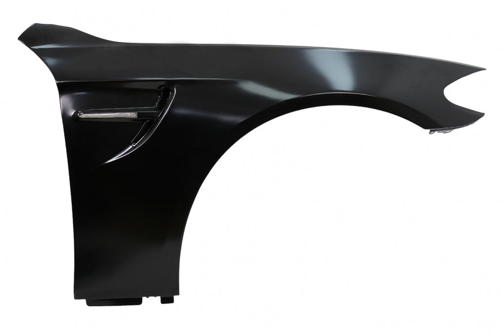Front Fenders M4 Style with LED Vents for BMW 5 Series F10 F11 G30 Conversion (2010–2017)