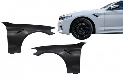 Front Fenders M5 Design Black for BMW 5 Series G30 G31 G38 (2017–Up)