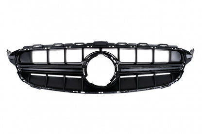 Front Grille Black for Mercedes C-Class W205 S205 C205 A205 Facelift without Camera (2018–2020)