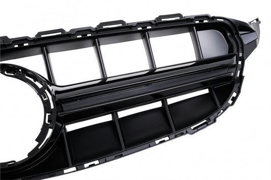 Front Grille Black for Mercedes C-Class W205 S205 C205 A205 Facelift without Camera (2018–2020)