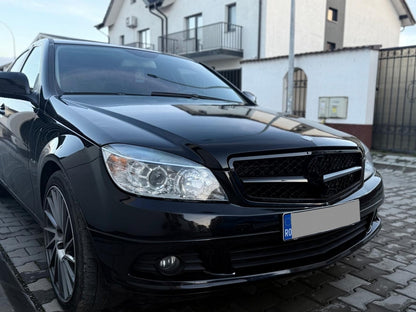 Front Grille C63 Sport Design Piano Black for Mercedes C-Class W204 S204 (2007–2014)