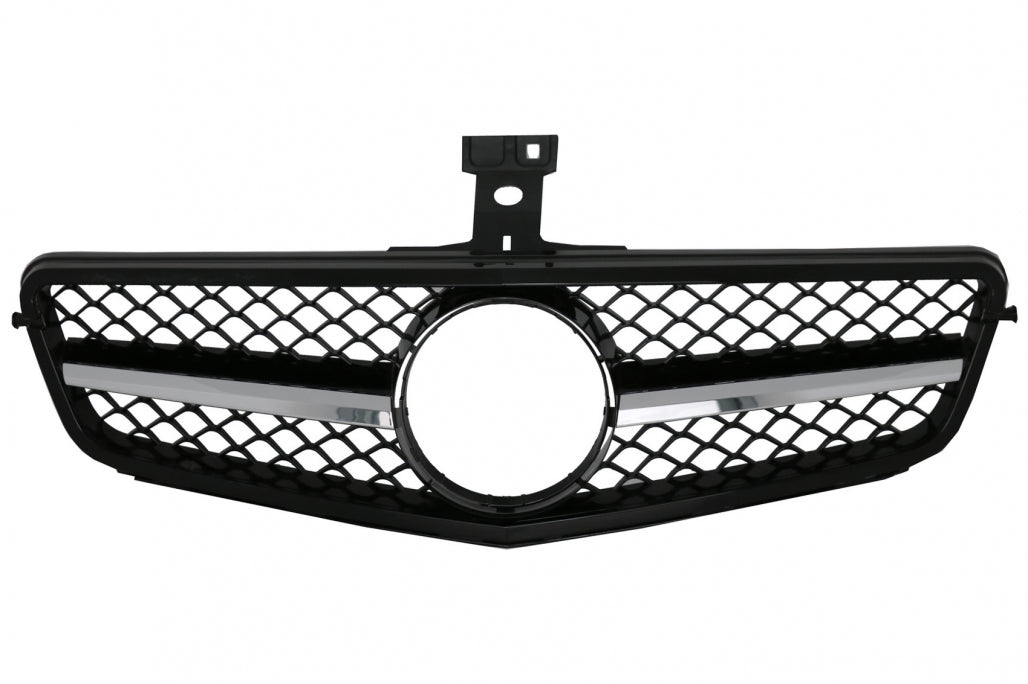 Front Grille C63 Sport Design Piano Black for Mercedes C-Class W204 S204 (2007–2014)