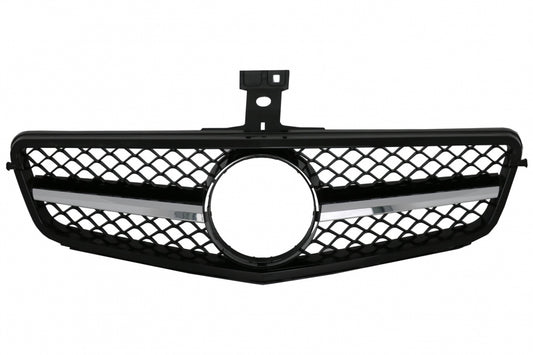 Front Grille C63 Sport Design Piano Black for Mercedes C-Class W204 S204 (2007–2014)