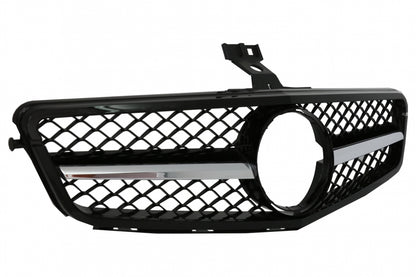 Front Grille C63 Sport Design Piano Black for Mercedes C-Class W204 S204 (2007–2014)