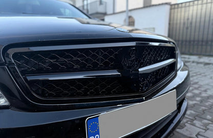 Front Grille C63 Sport Design Piano Black for Mercedes C-Class W204 S204 (2007–2014)