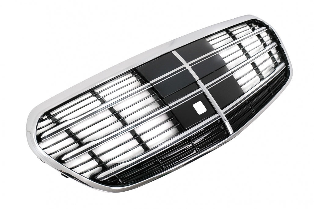 Front Grille Chrome Black for Mercedes S-Class W223 Limousine (2020-up)