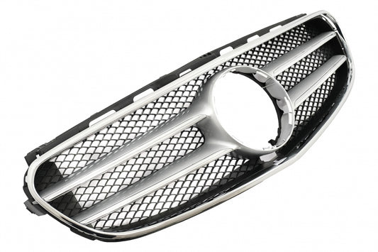 Front Grille Chrome Design with 360 Camera Support for Mercedes E-Class W212 S212 Facelift (2013–2016)